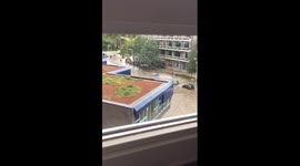 Amsterdam pipe burst 8 sept. 2015