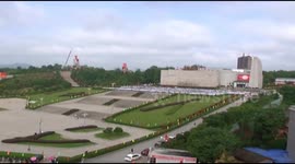 Nearly 3,000 people break umbrella carrying display record