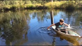 Funny canoe fail