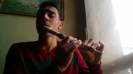 Egyptian man performs performs Adele song with recorder and beatboxing