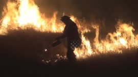 Controlled 'backfire' set to stop valley blaze