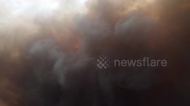Valley fire. Middletown burning. Fire spreading towards Aetna springs.
