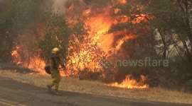 Controlled fires set to stop butte blaze