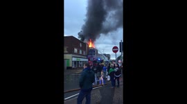 Bognor Regis town centre fire.