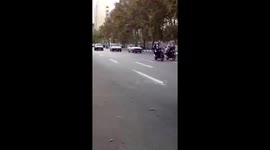 Guide to to cross the road @ Tehran Iran 2013