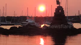 Sunset Beverly Harbor