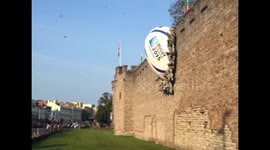 Huge rugby ball