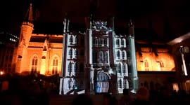 City of London Guildhall lit up for Magna Carta anniversary