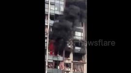Aftermath of blast in a residential area of Chengdu, China