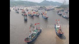 Numerous boats sets off for fishing