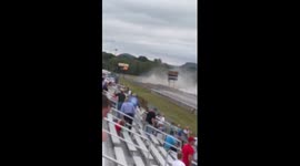 Driver in high-speed crash on US dragway