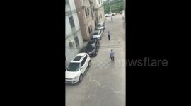 Cops arrest man with machete