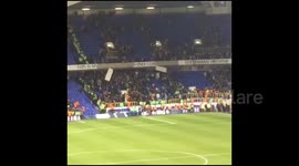 Arsenal fans tear down sign at White Hart Lane