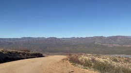 Beautiful drive to Lake Roosevelt in Pine Arizona