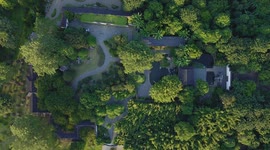 Footage Of Art Style Garden Building In Nanning, Guangxi, China