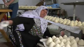Palestinian family make Jameed in Masafer Yatta, south of Hebron