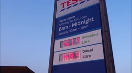 No change to fuel prices after 6pm at Tesco or BP on the Isle of Sheppey in Kent, UK