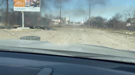 Chernihiv official show destruction in his city