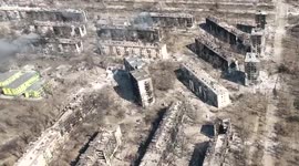 Drone footage shows devastation in Ukrainian city of Mariupol