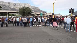 Cape Town minibus taxi drivers march against impoundment of vehicles
