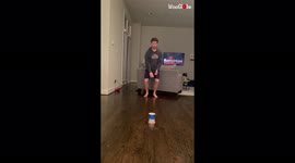 'Trickshot maestro attempts an ANNOYINGLY FUN 'combo cup' shot 
'