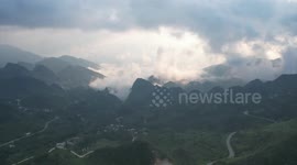 Amazing Drone Footage Of Buddha's Light On Mount Wumeng, China