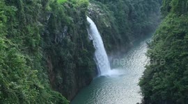 Spectacular Longao Feishui Waterfall In Guizhou, China
