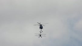 Birdwatching woman witnesses death-defying aerial stunt believed to be for the new Mission Impossible