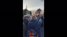 Ireland: Protest Outside Russian Embassy To Mark One Month Since Ukraine Invasion