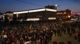 Bulgaria: Anti-War Protest In Sofia To Mark One Month Since Russian Invasion Of Ukraine
