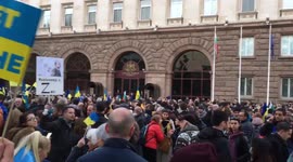 Bulgaria: Anti-War Protest In Sofia To Mark One Month Since Russian Invasion Of Ukraine 2