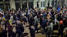 Thousands of anti-war protesters gather in Bulgaria to mark one month since Russian invasion of Ukraine