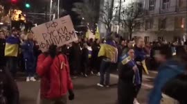 Bulgaria: Anti-War Protest In Sofia To Mark One Month Since Russian Invasion Of Ukraine 5