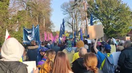 Ireland: Protest Outside Russian Embassy To Mark One Month Since Ukraine Invasion 2