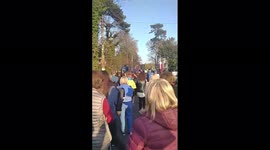 Ireland: Air Raid Siren Blares During Protest Outside Russian Embassy In Dublin