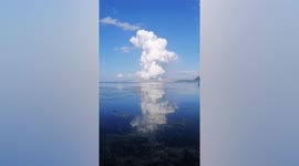 Locals panic as Taal volcano in the Philippines erupts and spews gas