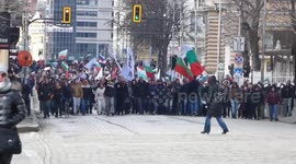 Protest in Sofia, Bolgaria against the country’s neutrality over the war in Ukraine