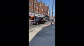 Hells Angel Funeral.Thousands of motorbikes take to South London streets for funeral