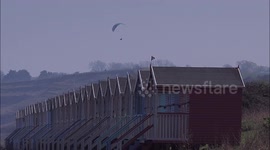 Brits enjoy a spell of warm weather at the seaside in Kent, UK