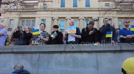 London heeding President Zelensky’s call for people across the world to take to the streets in support of Ukraine