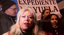 concentración en el ministerio de justicia de género: contra la ley de violencia de Género en Madrid, España