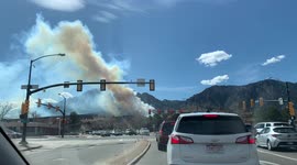 Fast Moving March Wildfire In Boulder Colorado