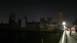 London Eye and Parliament went dark for Earth Hour on Saturday night
