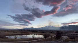 NCAR Wild Fire Continues To Burn Into The Evening Outside Of Boulder Colorado