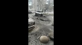 Watch - Aftermath footage of a Mariupol locality after heavy shelling by Russians