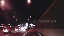Wild west Phoenix, Arizona Saturday night traffic near miss accidents back to back