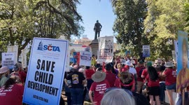 SCTA Strike Rally 360 Cesar Chavez Plaza