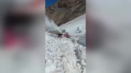 Snow clearance operation underway in northern India