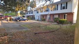 Apartment fire in Orange Park, FL, USA