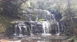 Waterfall we came across while hiking in the Catlins, New Zealand